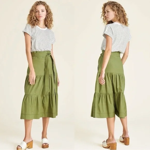 Veronica Beard Trail Mixed Media Dress in White Fern - Picture 1 of 10